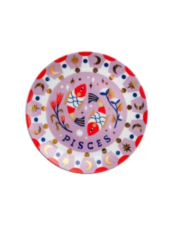 Assiette Astrale Bitossi - Poisson 16 Cm