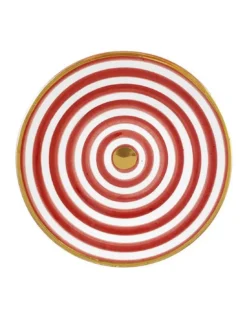 Assiette - Rayé Marsala D 17 Cm