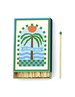 Boite D'allumettes Adopo Palm Tree Dark Green - 75 Allumettes