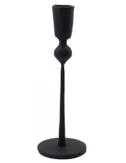 Bougeoir 18 Cm Trivo Metal Noir - House Doctor