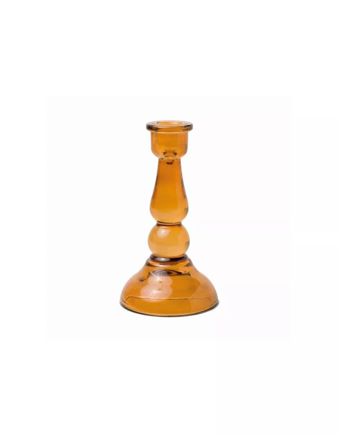 Bougeoir En Verre - Amber