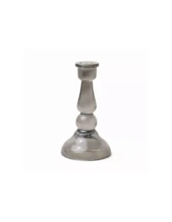 Bougeoir En Verre - Black