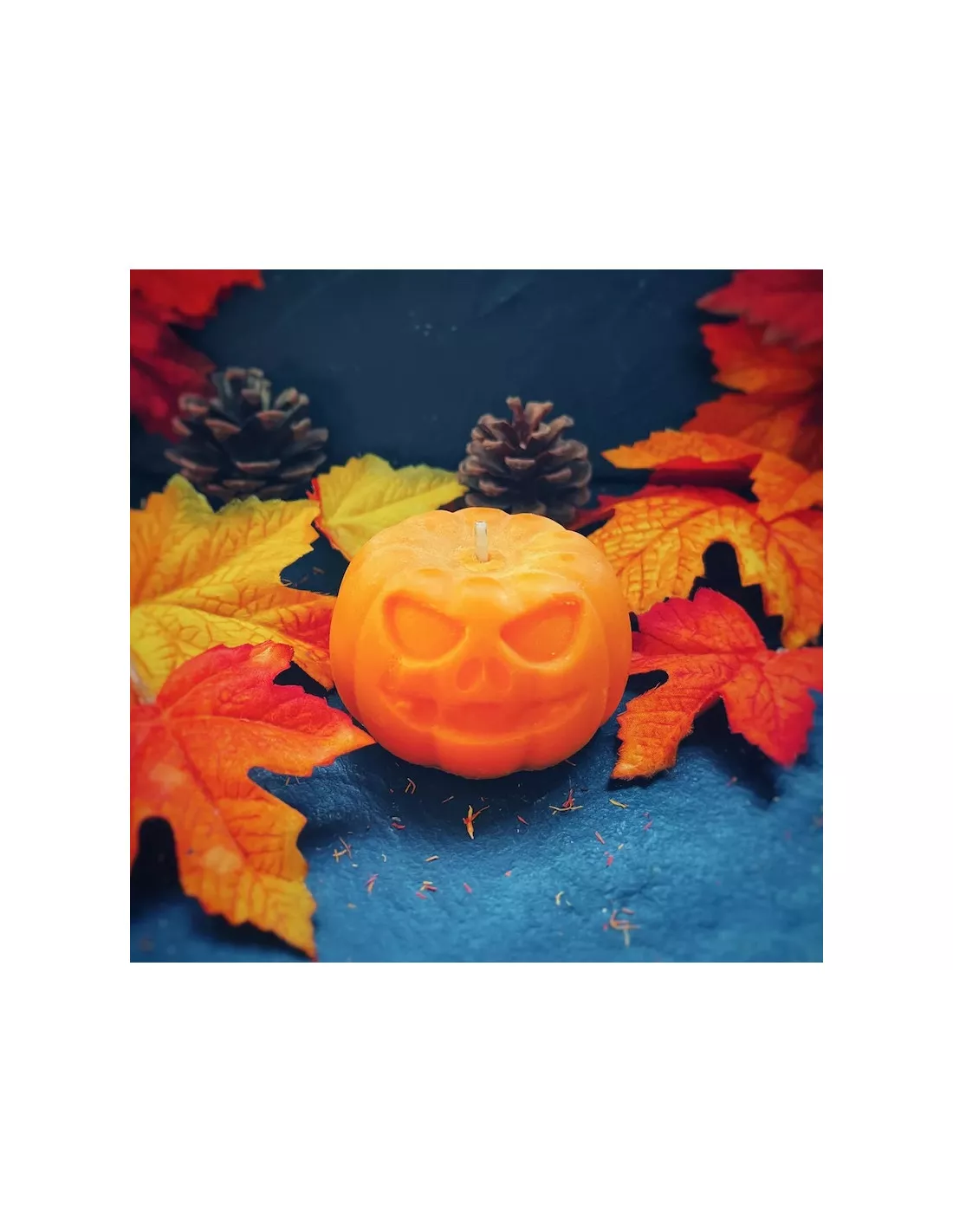 Bougie Citrouille Parfumée - Orange – Image 2