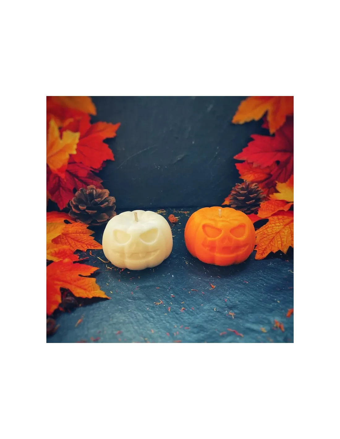 Bougie Citrouille Parfumée - Orange – Image 3