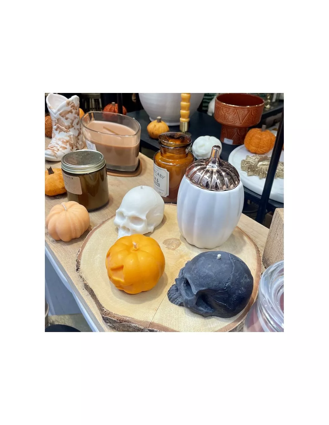 Bougie Citrouille Parfumée - Orange – Image 5