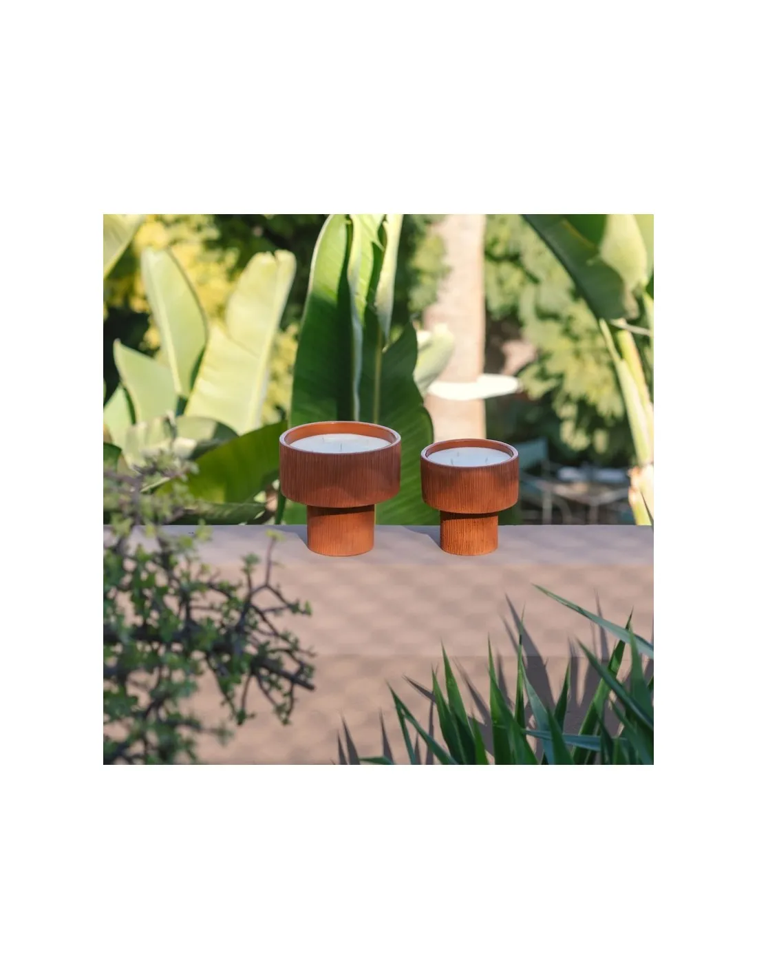 Bougie Coupe Fruit Terracotta M - Ambre – Image 2