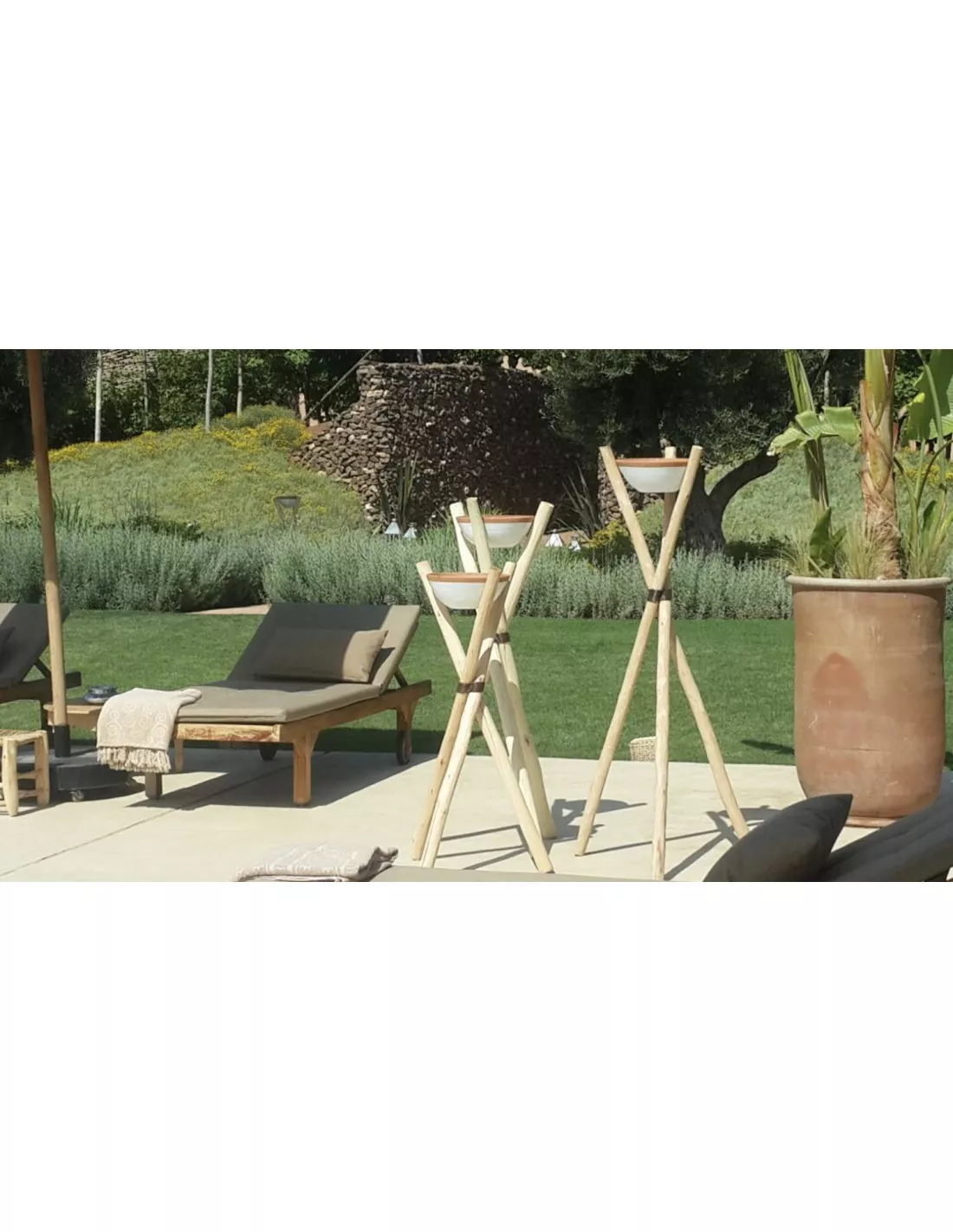 Bougie En Terre Cuite Pour Extérieur - Terracotta – Image 2