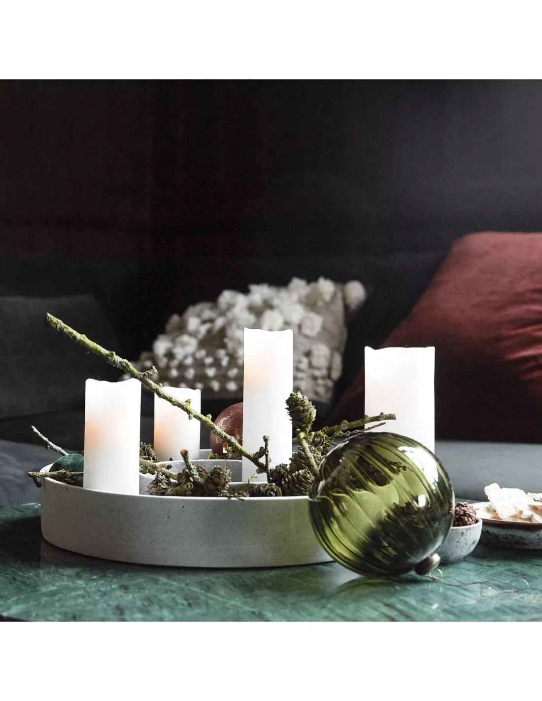 House Doctor Bougie Led Blanche Fine - 12.5cm – Image 2