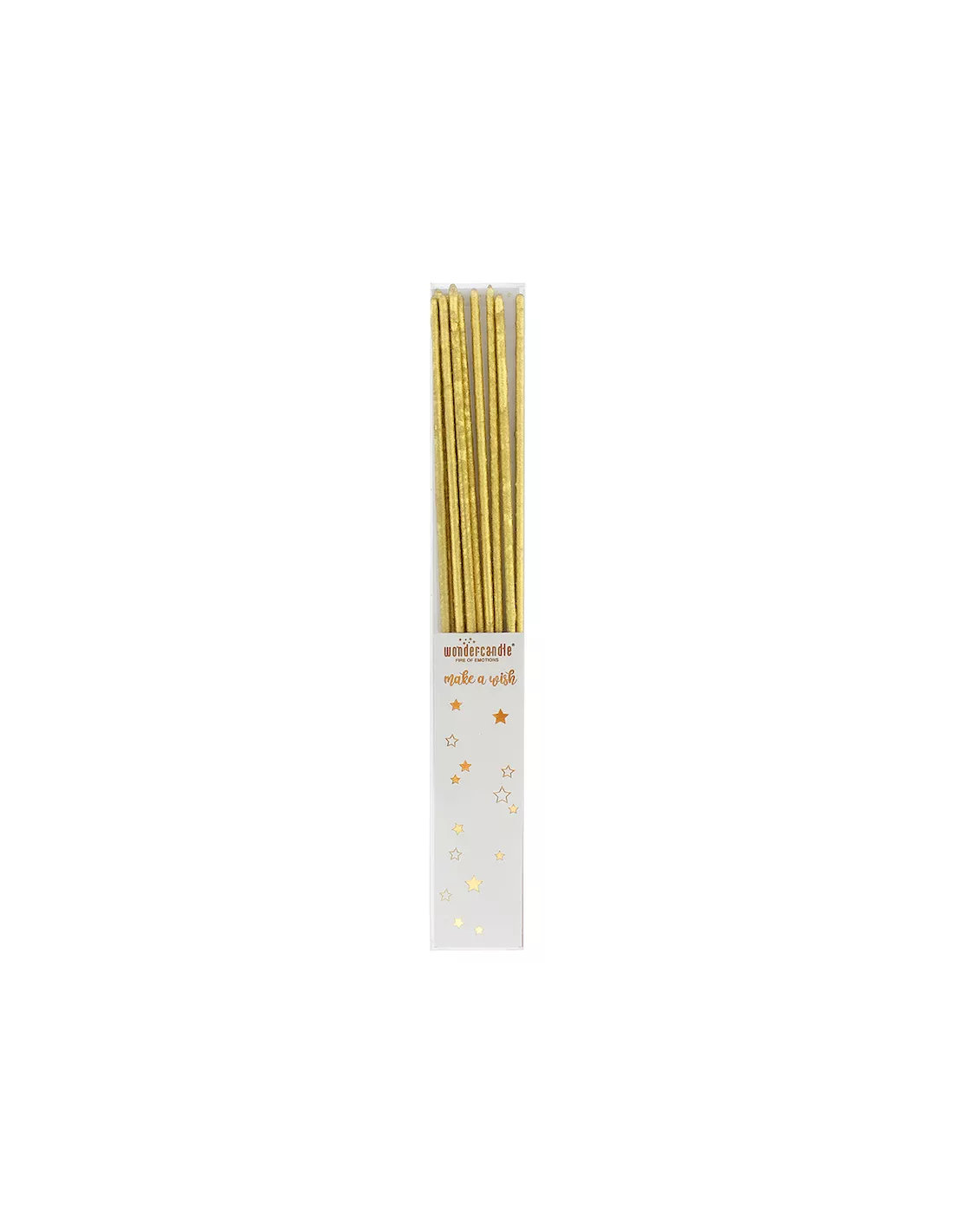 Bougie Magique 28cm Gold - Lot De 10