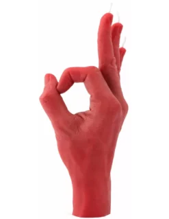 Bougie Main OK - Rouge