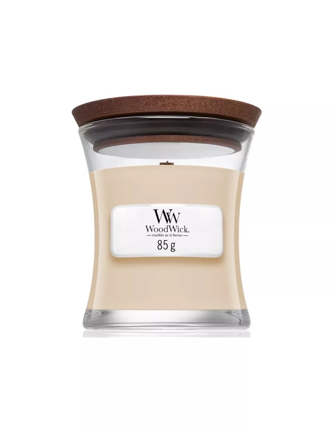 WoodWick Bougie Miel Blanc - 85gr