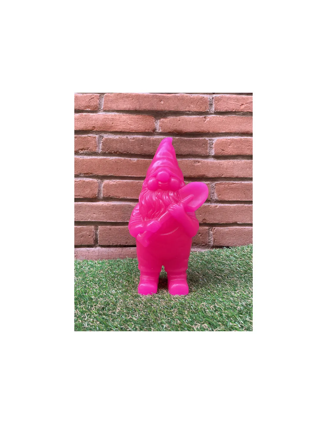 Bougie Nain De Jardin - Rose Fluo - Ciergerie Des Prémontrés – Image 2