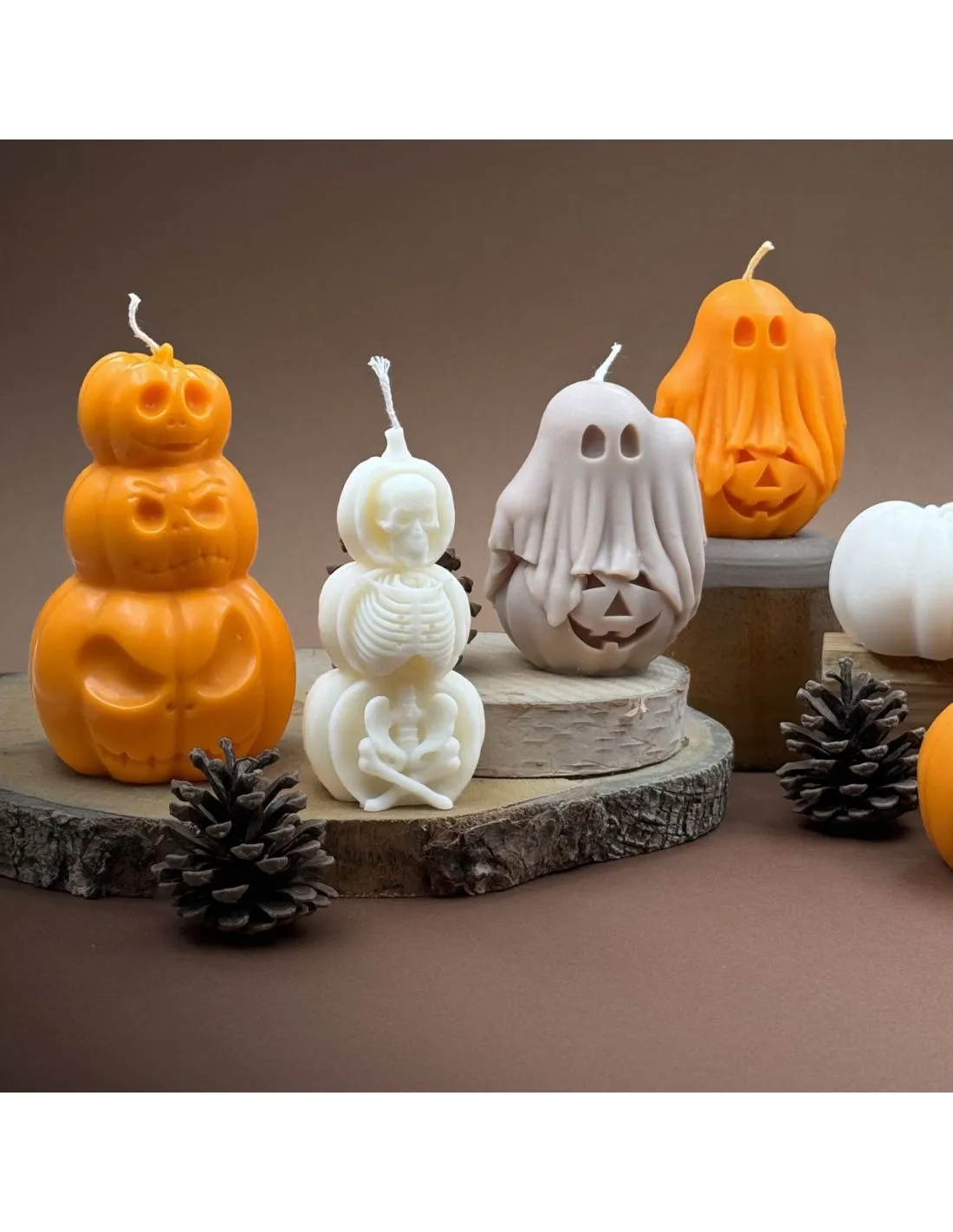 Bougie Parfumée 3 Citrouilles Halloween – Image 4