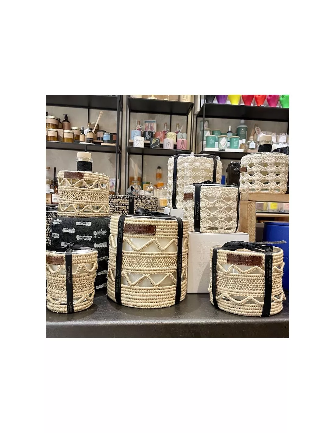 Bougie Raphia Dina L - Mandarine Majorelle – Image 2