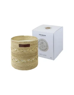 Bougie Raphia Dina L - Mandarine Majorelle