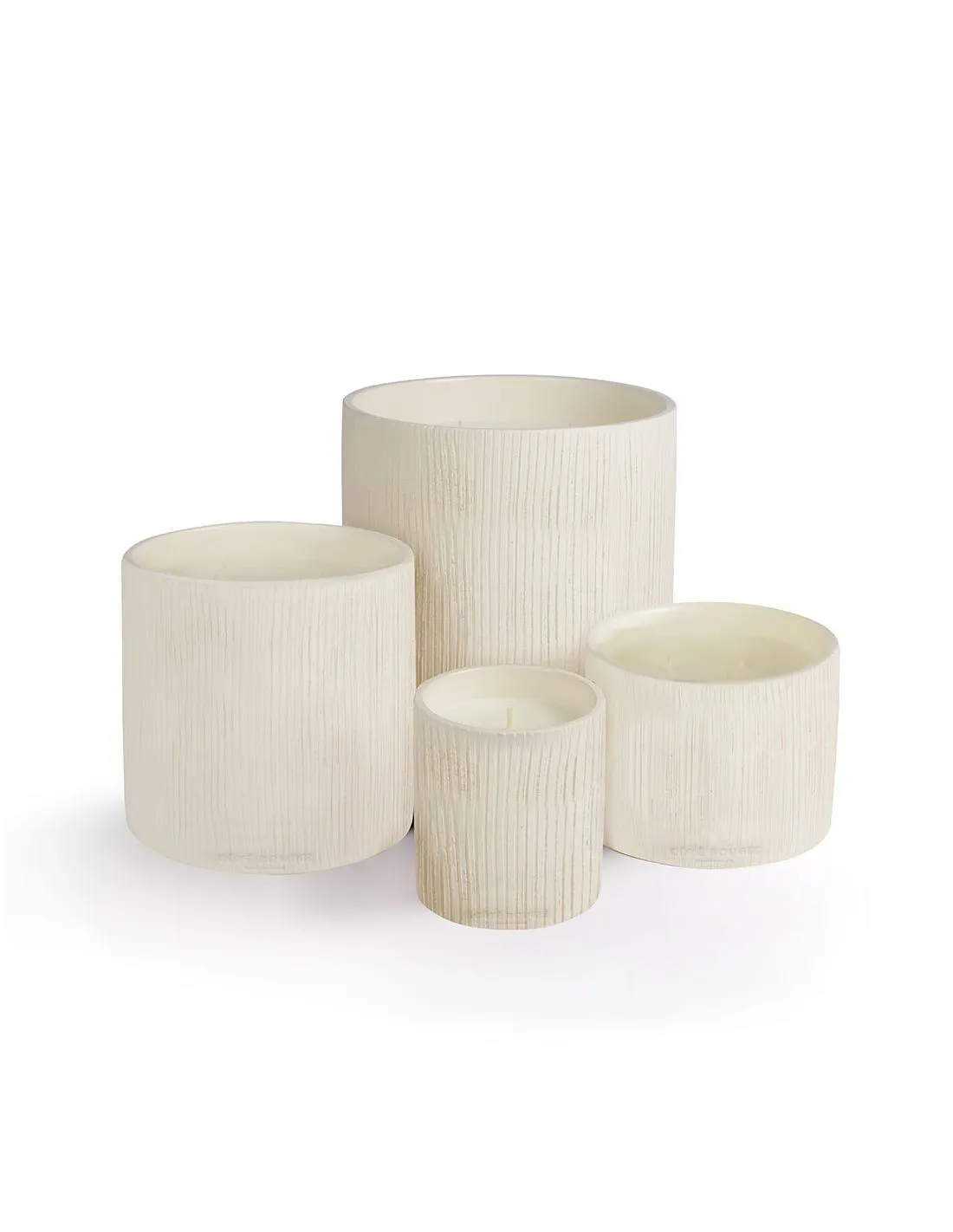 Bougie Striée Blanche S - Fleur D'Oranger – Image 4