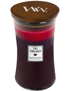WoodWick Bougie Trilogy Baies Ensoleillées - 610 Gr