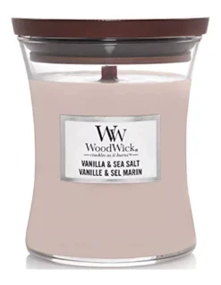 WoodWick Bougie Vanille Sels Marins - 275 Gr
