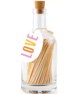 Bouteille D'allumettes - Love Bottle - The Archivist