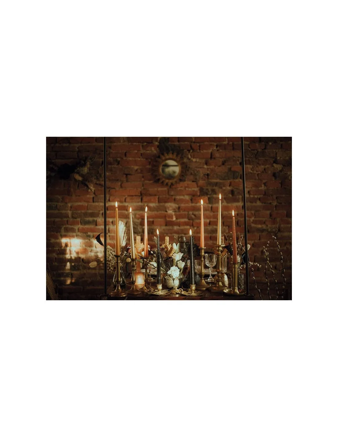 Cierge Chocolat Mat 32 Cm â Image 3