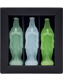 Coffret 3 Mini Vierges - Vert - Ciergerie Des Prémontrés