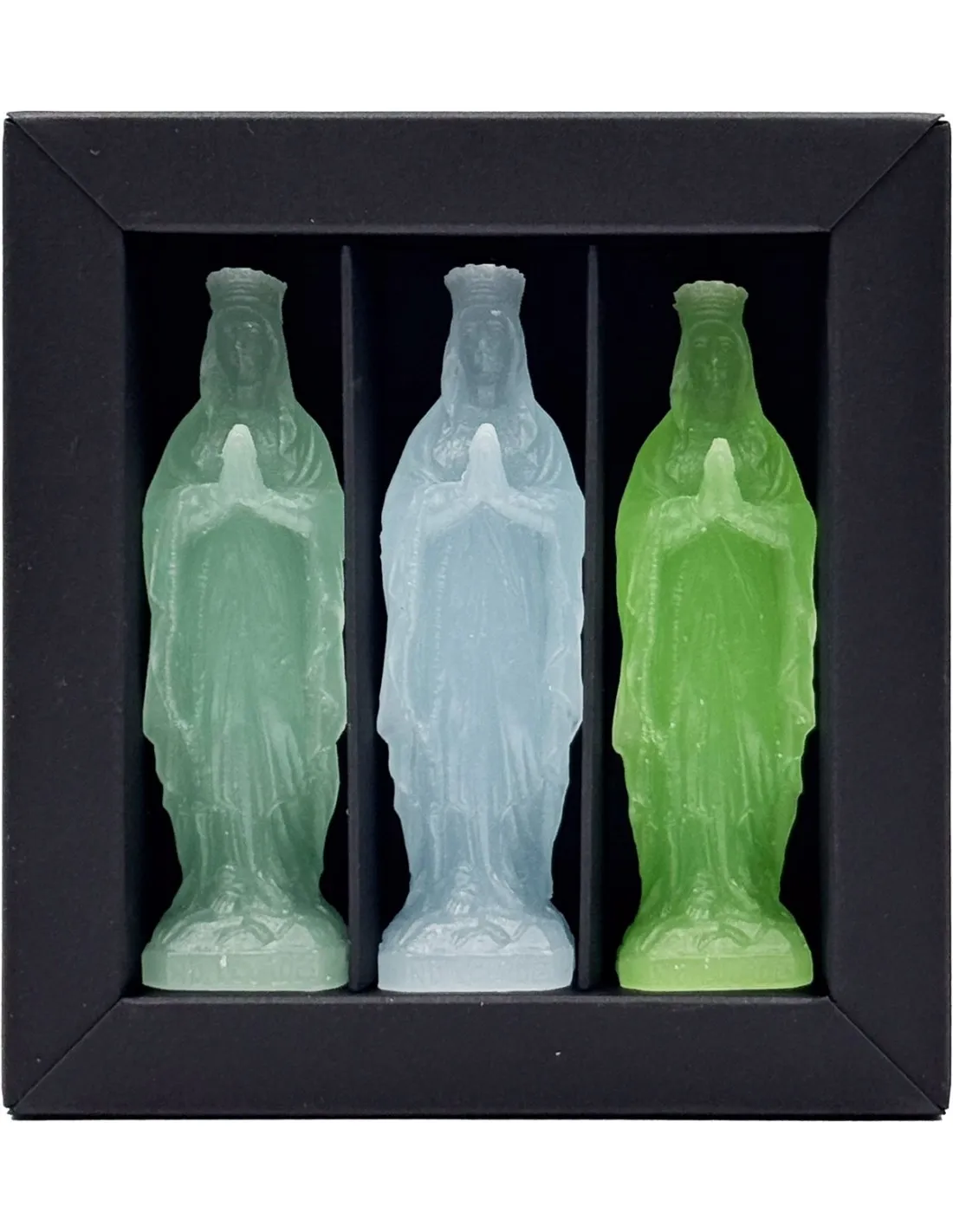 Coffret 3 Mini Vierges - Vert - Ciergerie Des Prémontrés