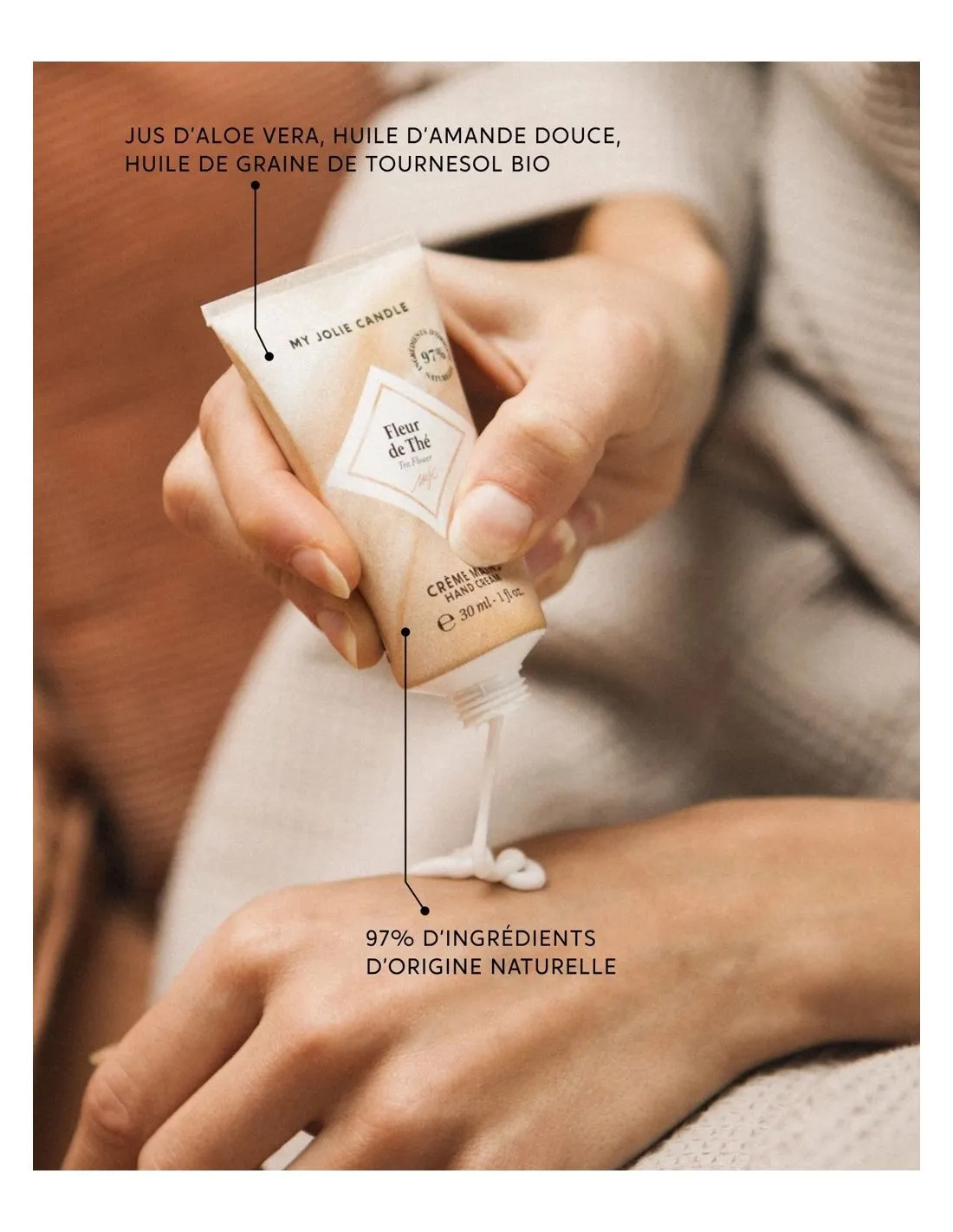 Coffret Bougie Et Crème Fleur De Thé – Image 3