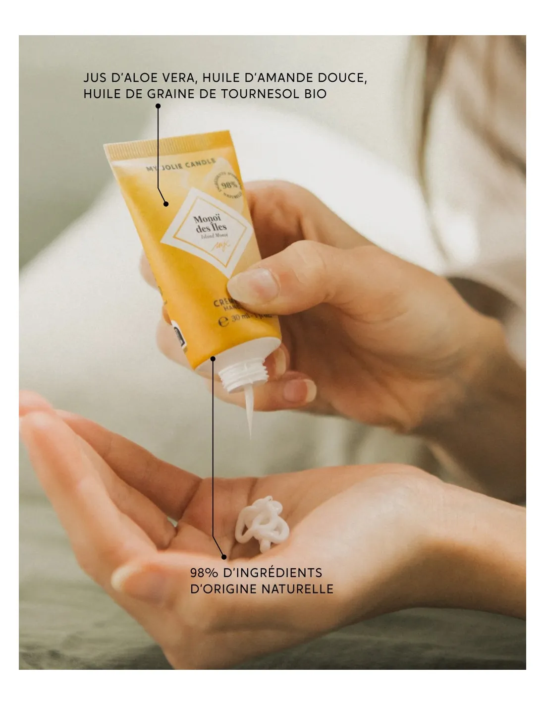 Coffret Bougie Et Crème Monoi – Image 2