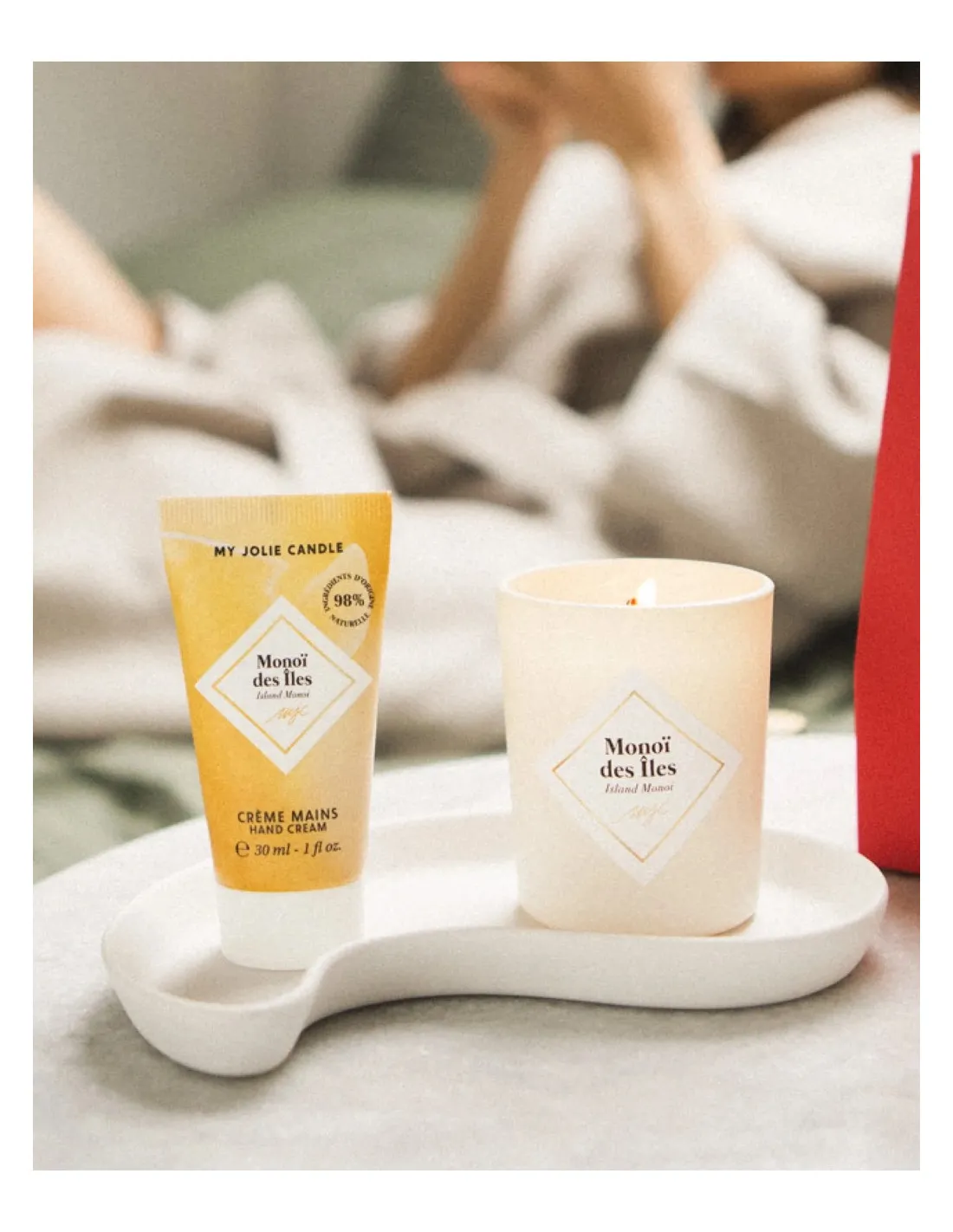 Coffret Bougie Et Crème Monoi – Image 3