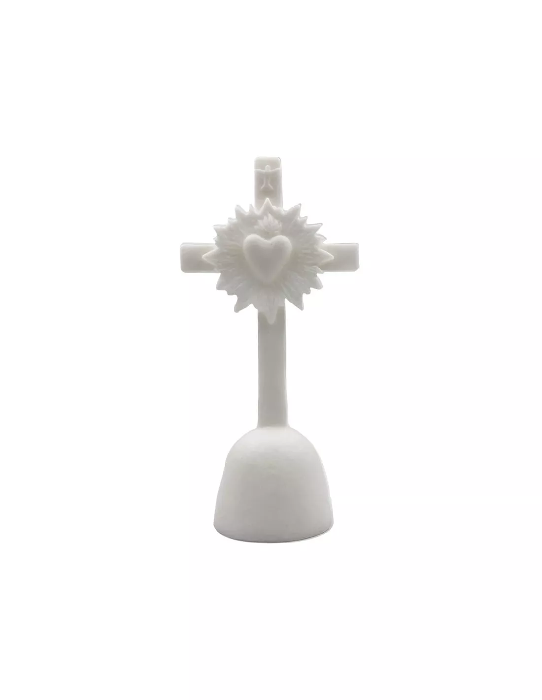 Croix Coeur De Lumière - Blanc - Ciergerie Des Prémontrés