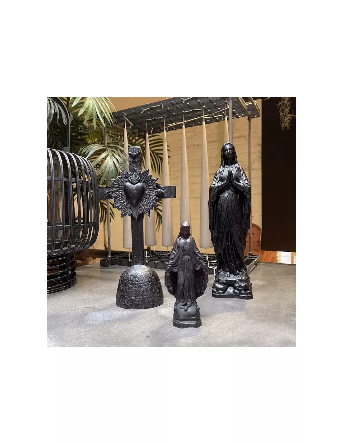 Croix Coeur De Lumière - Noir - Ciergerie Des Prémontrés – Image 2