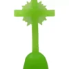 Croix Coeur De Lumière - Vert Fluo - Ciergerie Des Prémontrés
