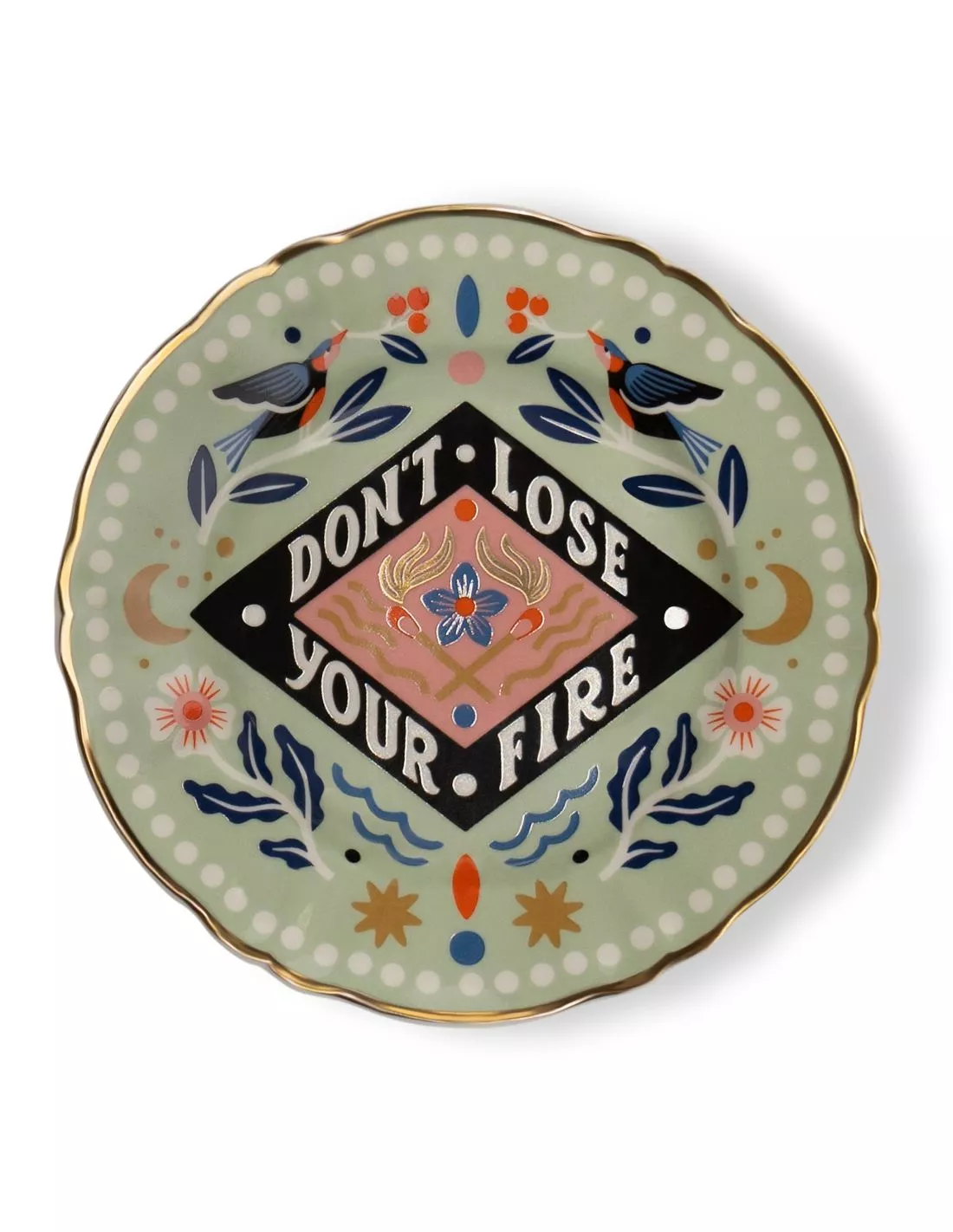 Dont Lose Your Fire - Assiette Design Bitossi 16 Cm