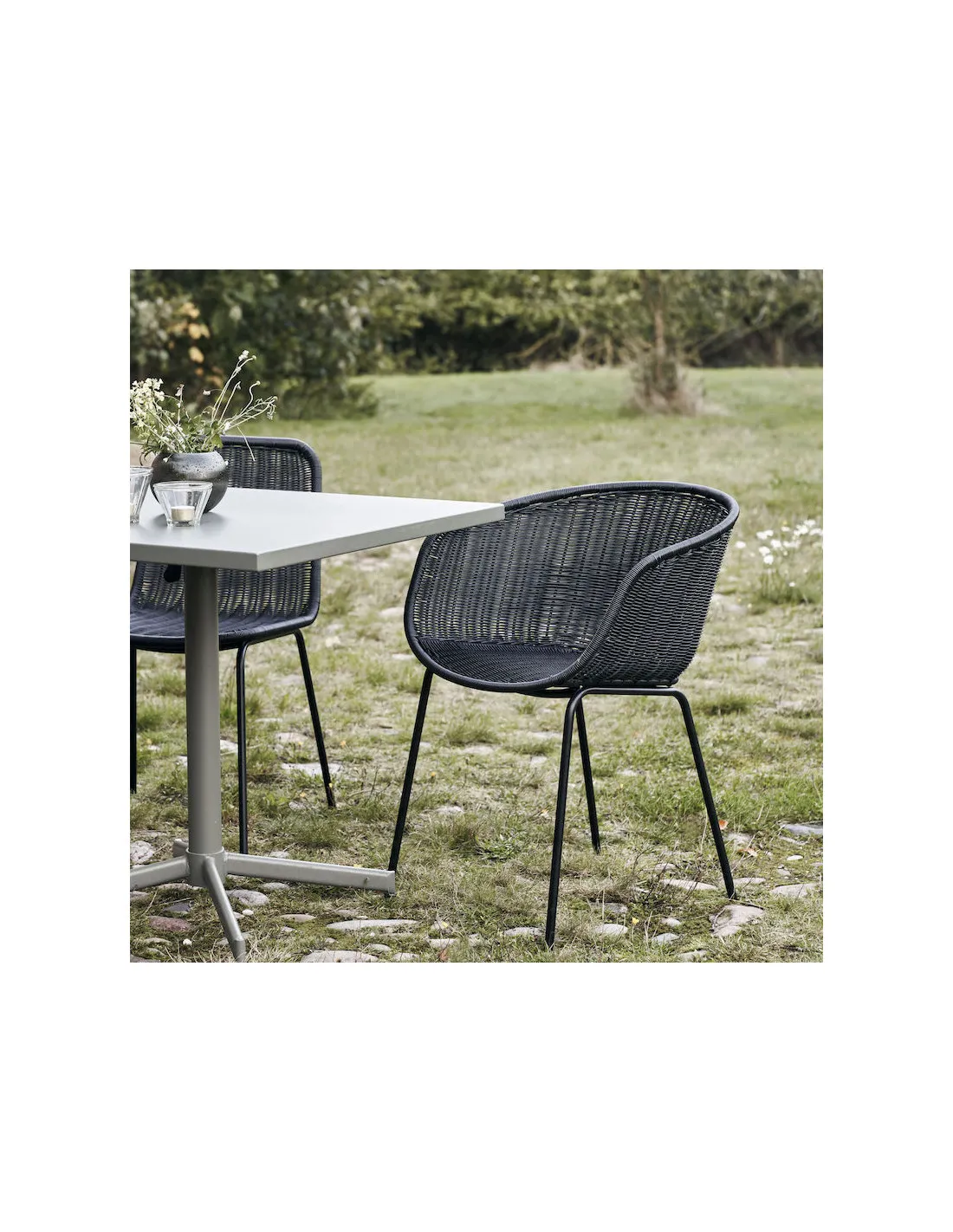 Fauteuil Osier Noir - House Doctor – Image 2