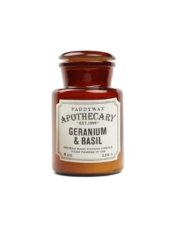 Geranium And Basil - Apothecary Candle Paddywax