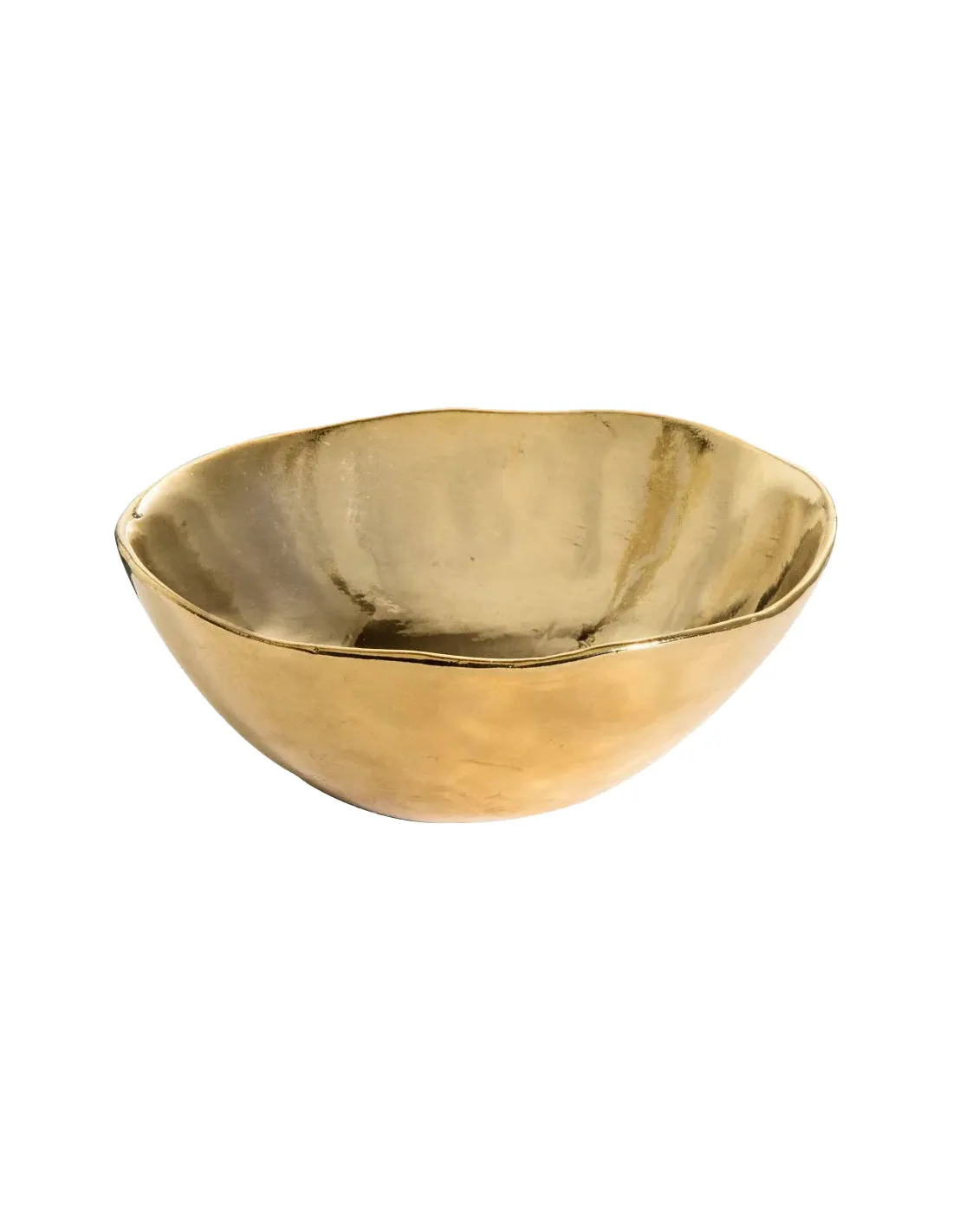 Grand Bol En Porcelaine Doré - 19cm