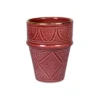 Grande Tasse Beldi - Empreinte Aubergine Gold