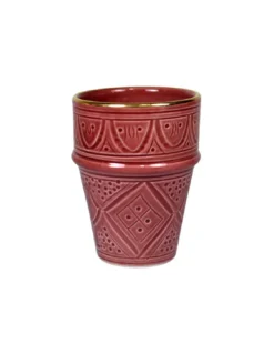 Grande Tasse Beldi - Empreinte Aubergine Gold