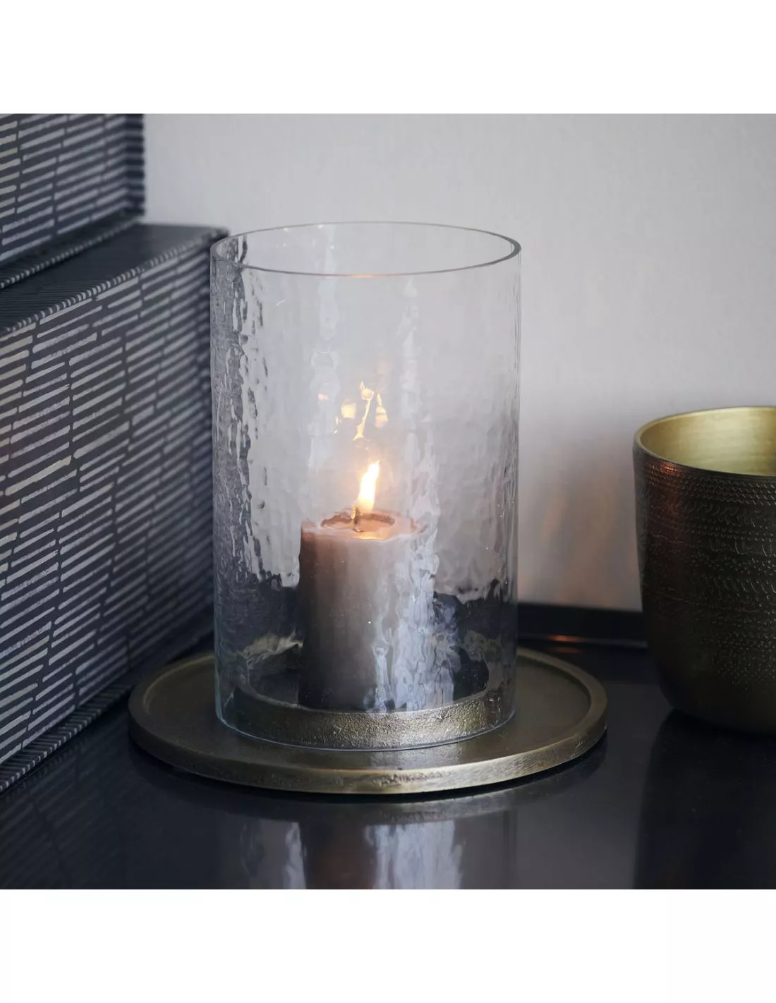 House Doctor Lanterne De Table Cylo - Verre Et Bronze – Image 2