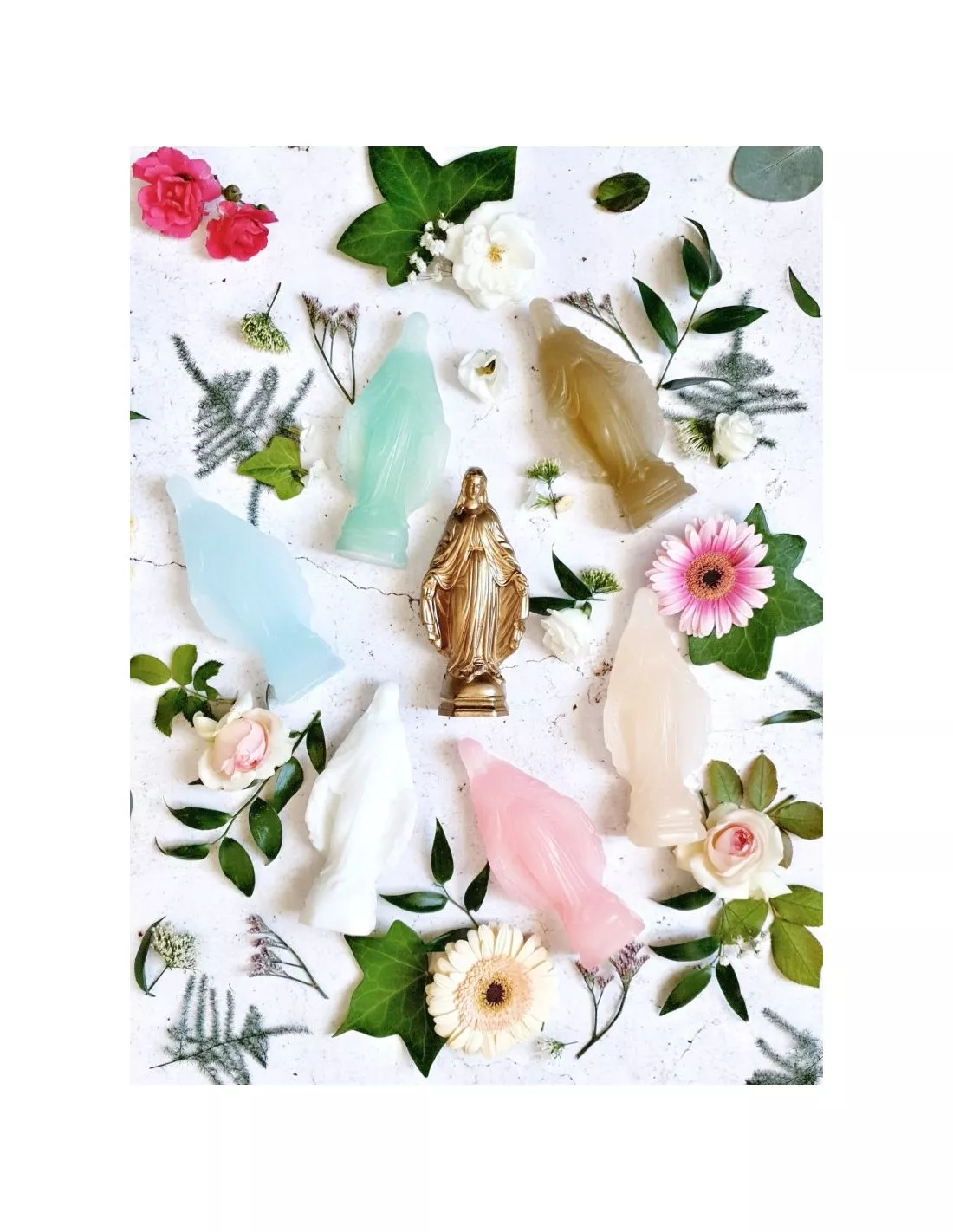 Mini Vierge Miraculeuse - Papyrus - Ciergerie Des Prémontrés – Image 2