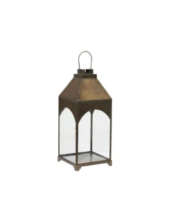 Moyenne Lanterne Arche En Laiton Antique - House Doctor