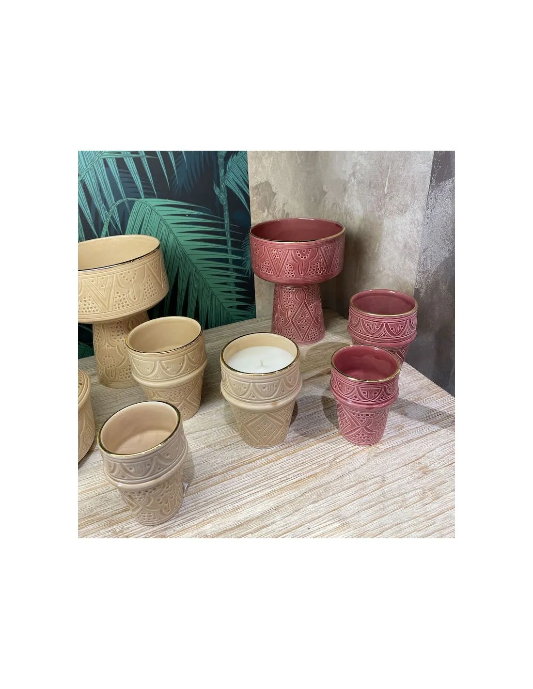 Moyenne Tasse Beldi - Empreinte Aubergine Gold – Image 3