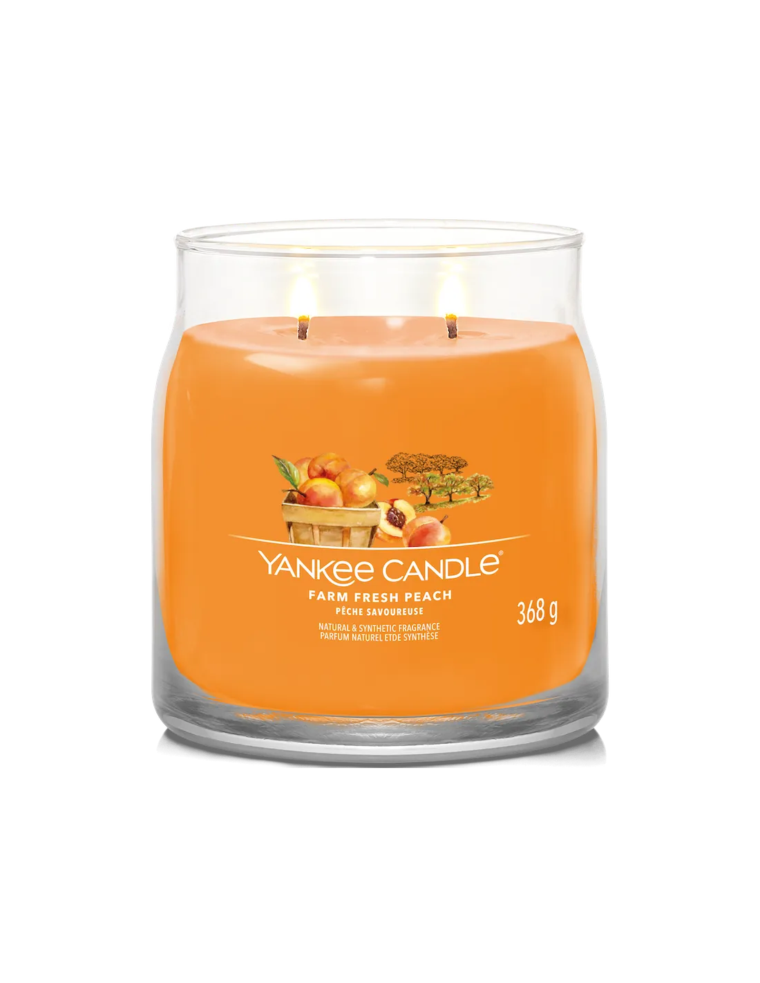 Yankee Candle Pêche Savoureuse - Moyenne Bougie – Image 3