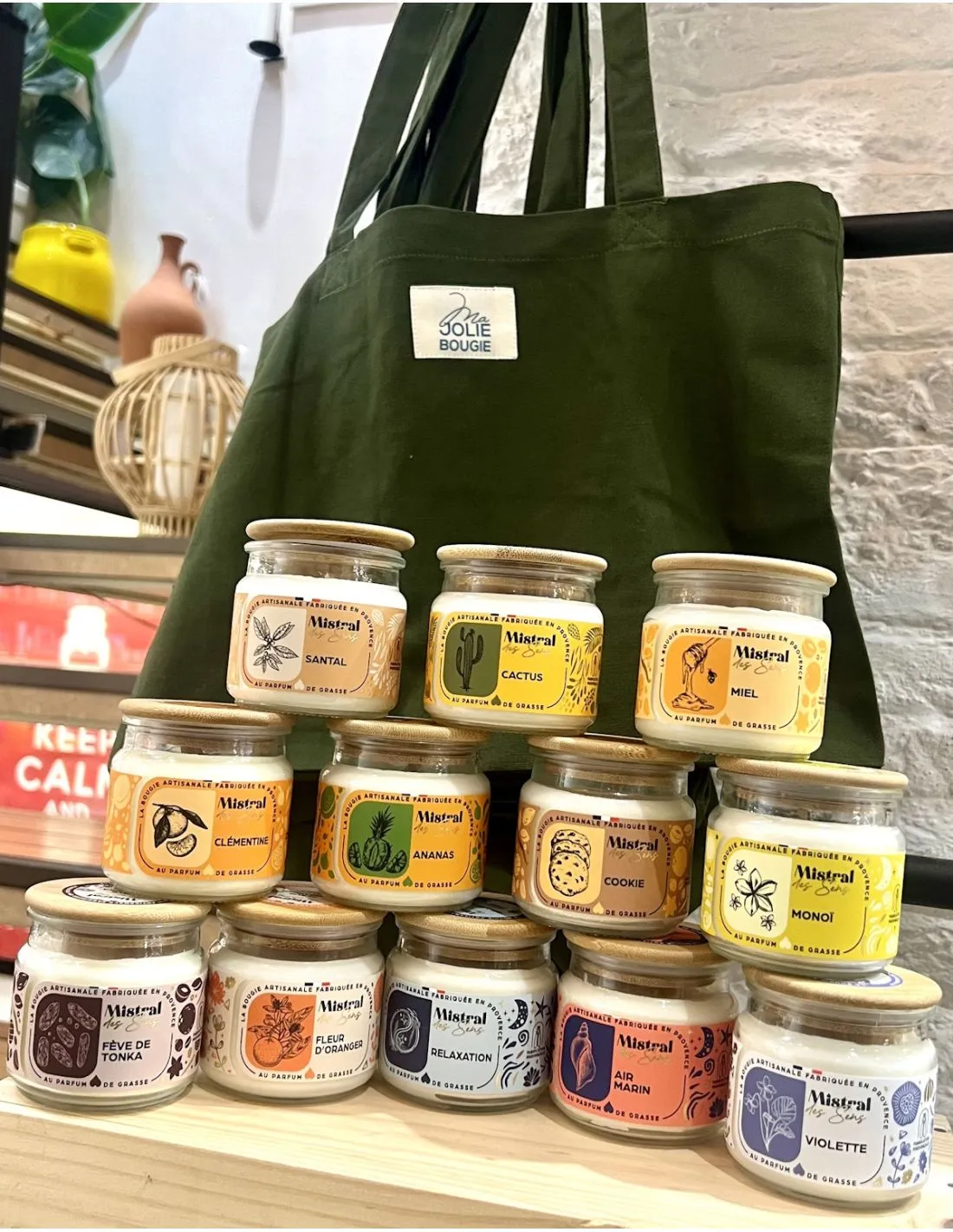 Petite Bougie Linge Propre - Mistral Des Sens – Image 2