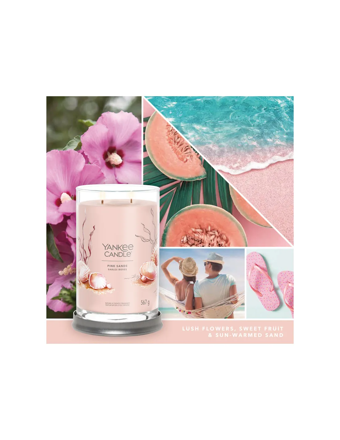 Yankee Candle Pink Sand - Grande Colonne 2 Mèches – Image 3