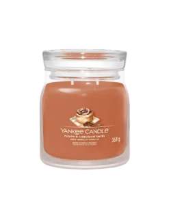 Yankee Candle Roulé Cannelle Et Citrouille - Moyenne Jarre 2 Mèches