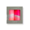 Set De 2 Bougies Piliers Dip Dye Neon - Flamingo Feathers