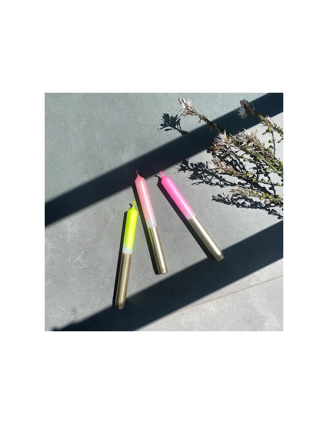 Set De 3 Cierges Dip Dye Bling Bling - Hera â Image 2