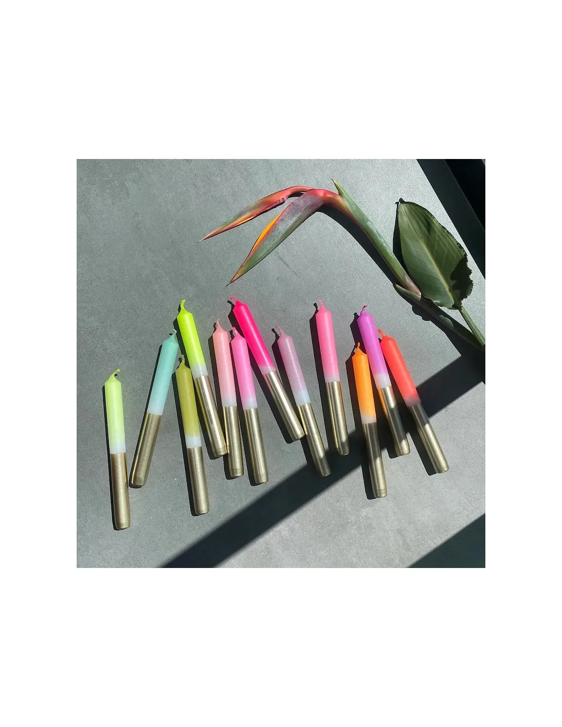 Set De 3 Cierges Dip Dye Bling Bling - Hera â Image 3