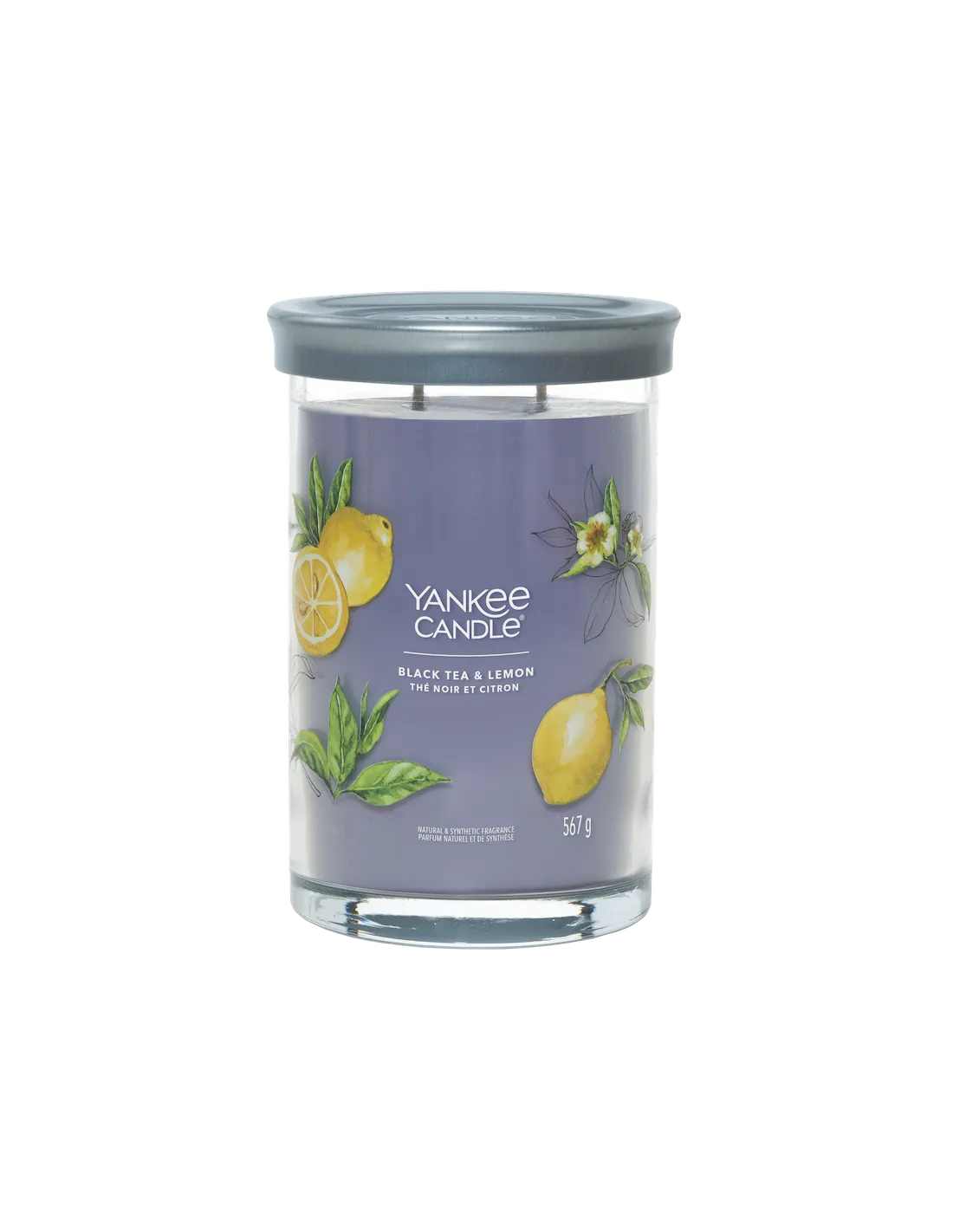 Yankee Candle Thé Noir Et Citron - Grande Colonne 2 Mèches – Image 2